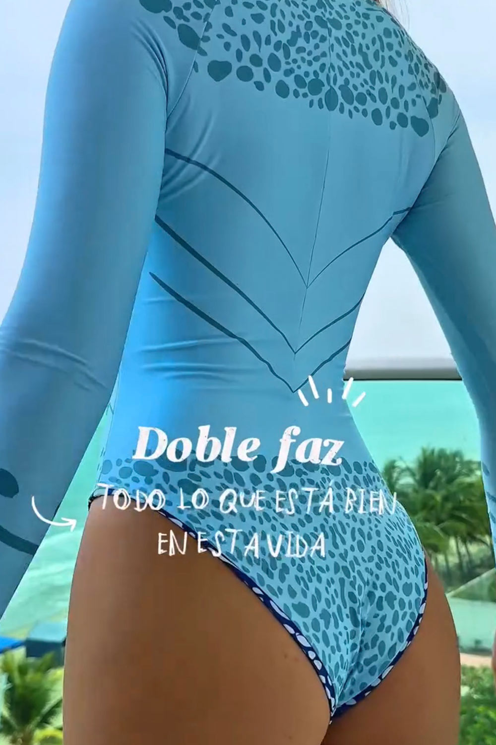 Enterizo Manga Larga Doble Faz Tiburón Ballena