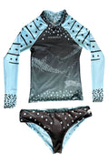 Rashguard+Bottom Doble Faz Tiburón Ballena