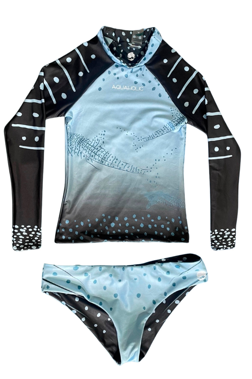 Rashguard+Bottom Doble Faz Tiburón Ballena